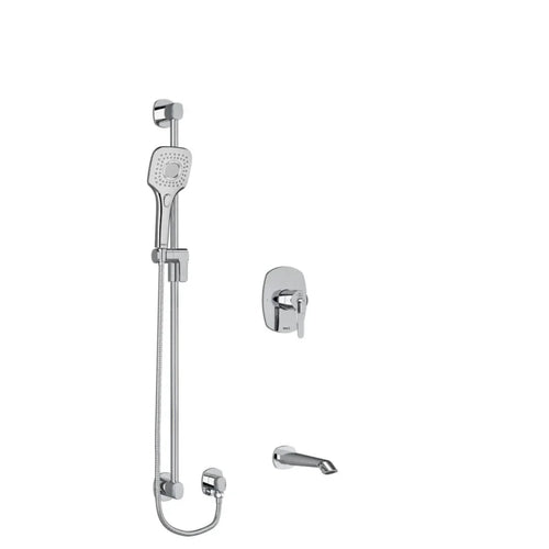 Riobel Venty 2-Way Shower System with Tub Spout and Hand Shower Rail