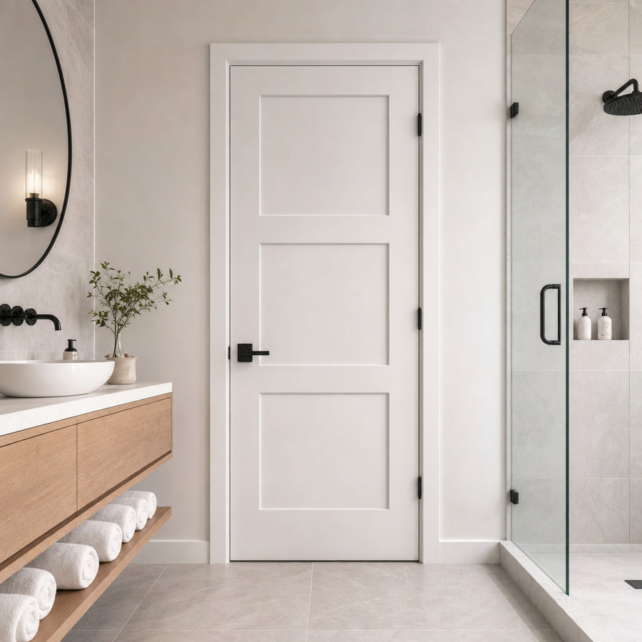 Shaker 3-Panel Solid Door