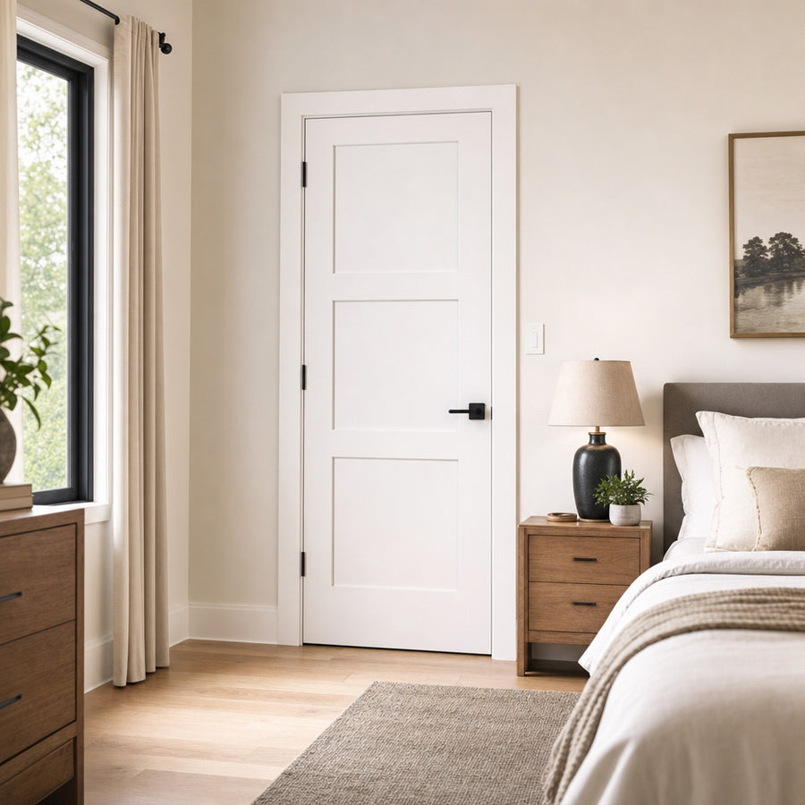 Shaker 3-Panel 32-inch x 80-inch x 1-3/8-inch Solid Core Interior Door