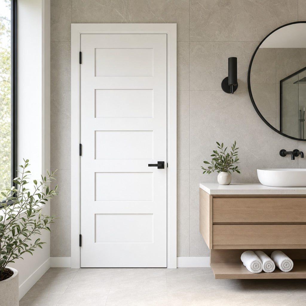 Shaker 5-Panel 18-inch x 80-inch x 1-3/8-inch Solid Core Interior Door
