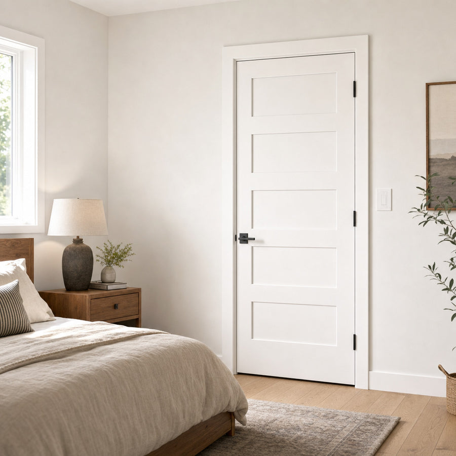 Shaker 5-Panel 24-inch x 80-inch x 1-3/8-inch Solid Core Interior Door