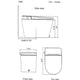 STREAMLINE Integrated Smart Toilet White