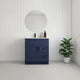 Tesoro 30 Shaker Vanity Solid Wood Blue Right Side Drawers