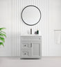 Tesoro 30" Shaker Bathroom Vanity With Quartz Countertop (Solid Wood)