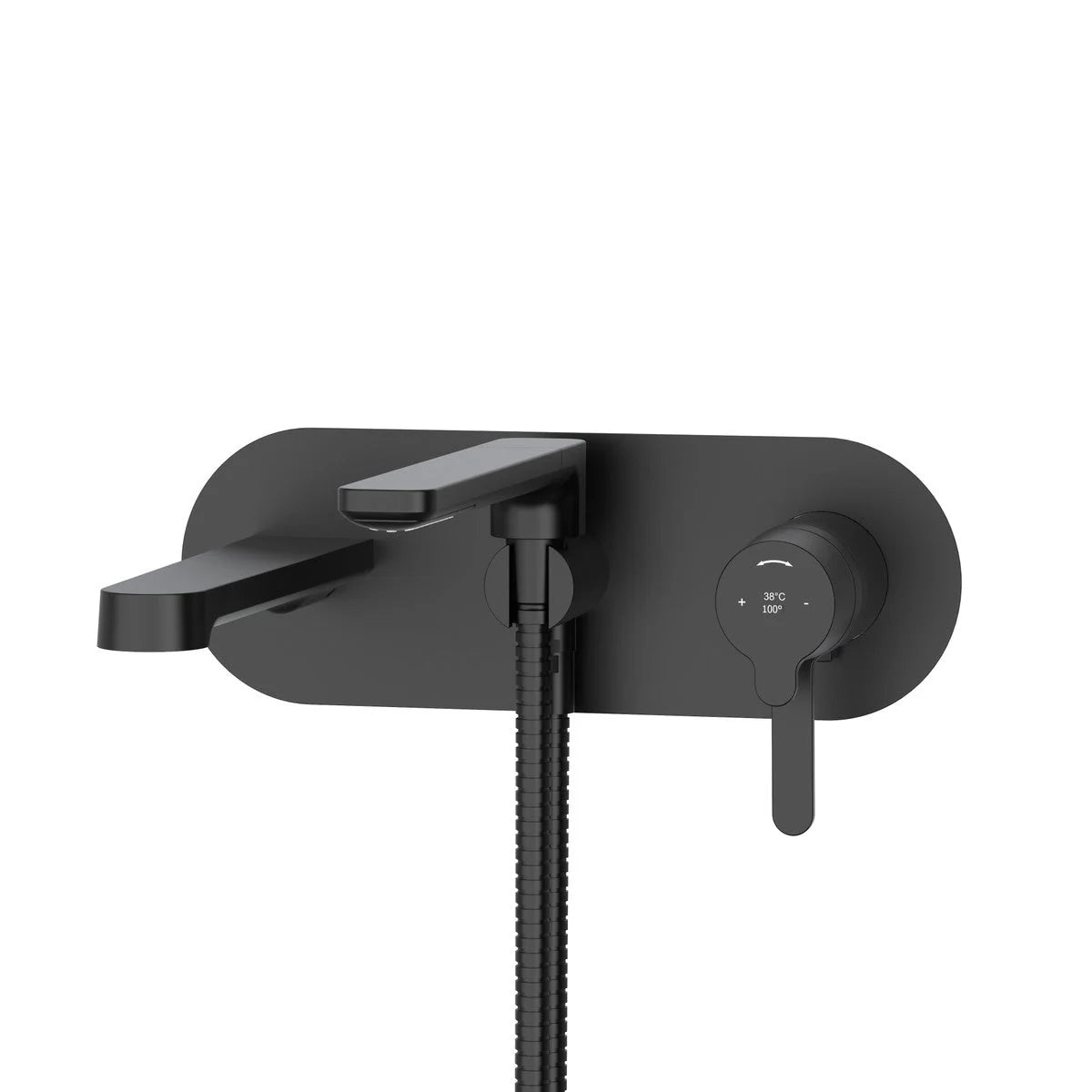 Riobel Nibi Wall-Mount Tub Filler with Hand Shower