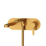 Riobel Nibi Wall-Mount Tub Filler with Hand Shower