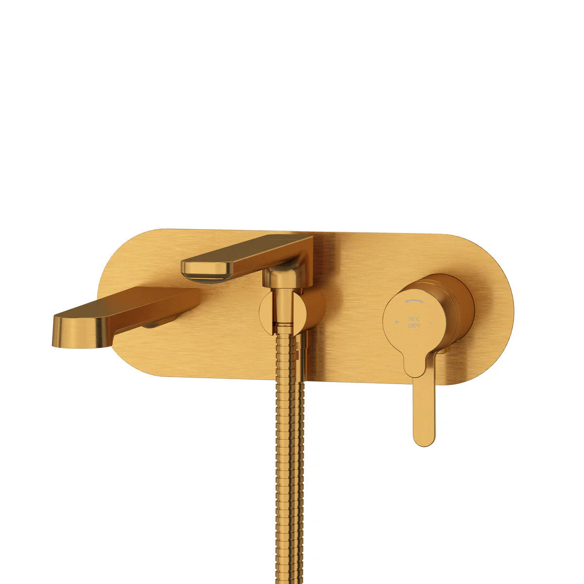 Riobel Nibi Wall-Mount Tub Filler with Hand Shower
