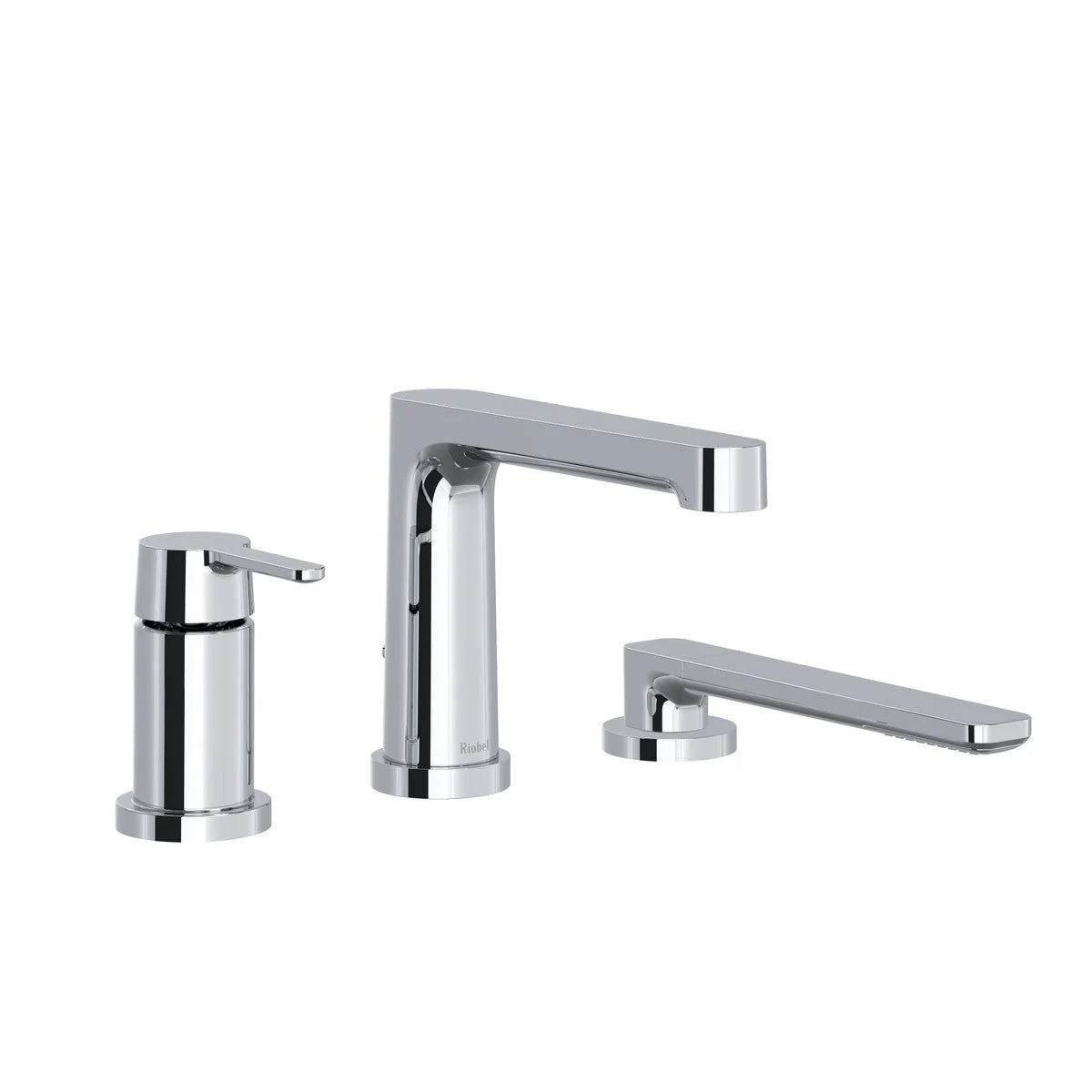 Riobel Nibi Pressure Balance 3-Piece Deck-Mount Tub Filler with Hand Shower