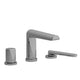 Riobel Parabola 3-Piece Deck-Mount Tub Filler with Hand Shower