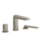 Riobel Parabola 3-Piece Deck-Mount Tub Filler with Hand Shower