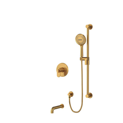 Riobel Arca 2-Way Shower System with Tub Spout and Hand Shower Rail
