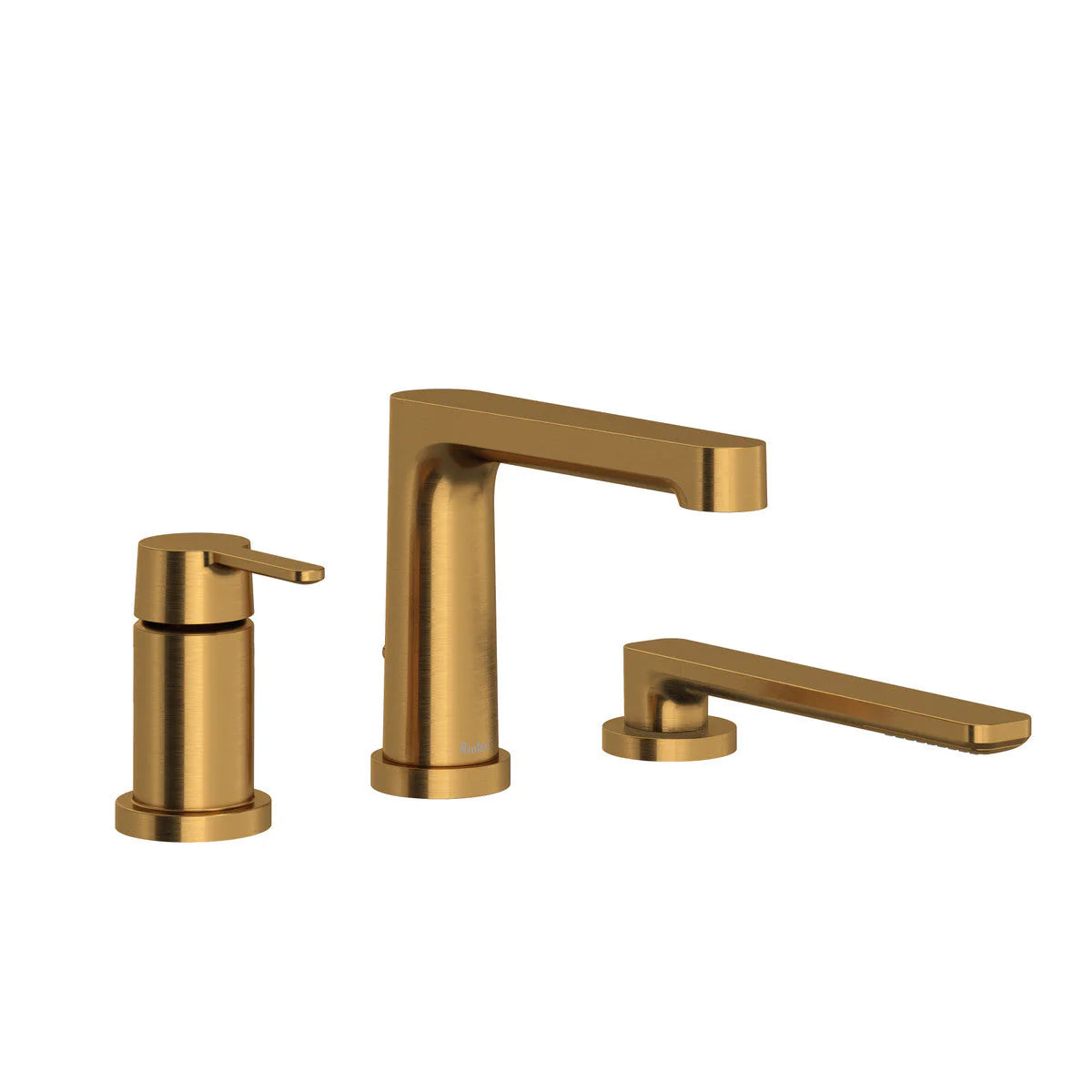 Riobel Nibi Pressure Balance 3-Piece Deck-Mount Tub Filler with Hand Shower