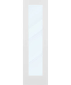 Clear Glass 24 inch x 80 inch x 1 38 inch 1 Panel Interior Door Primed White With Tempered Glass.jpg