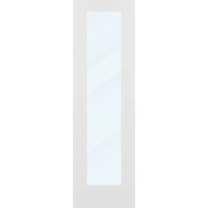 Clear Glass 24 inch x 80 inch x 1 38 inch 1 Panel Interior Door Primed White With Tempered Glass.jpg