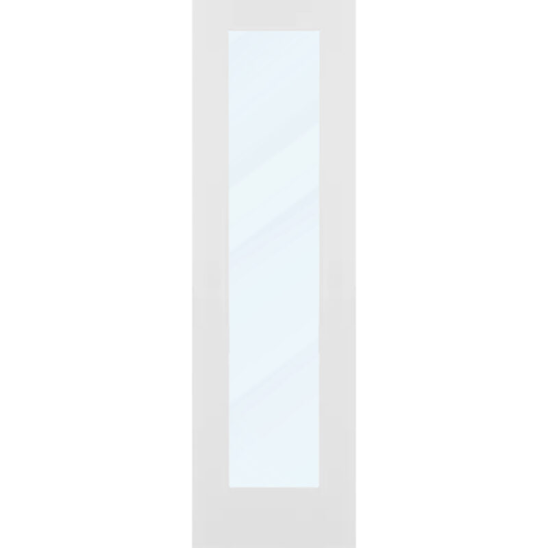 Clear Glass 24 inch x 80 inch x 1 38 inch 1 Panel Interior Door Primed White With Tempered Glass.jpg