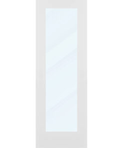 Clear Glass 26 inch x 80 inch x 1 38 inch 1 Panel Interior Door Primed White With Tempered Glass.jpg