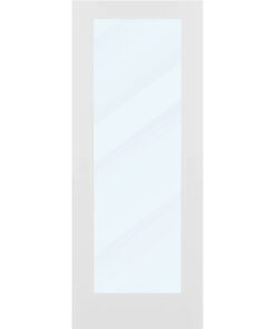 Clear Glass 32 inch x 80 inch x 1 38 inch 1 Panel Interior Door Primed White With Tempered Glass.jpg