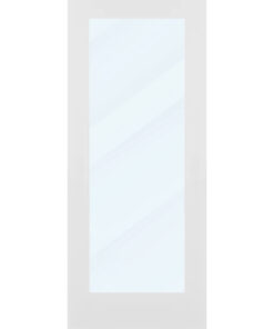 Clear Glass 34 inch x 80 inch x 1 38 inch 1 Panel Interior Door Primed White With Tempered Glass.jpg