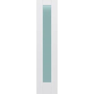Frosted Glass 18 inch x 80 inch x 1 38 inch 1 Panel Interior Door Primed White With Tempered Glass.jpg