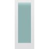 Frosted Glass 32 inch x 80 inch x 1 38 inch 1 Panel Interior Door Primed White With Tempered Glass.jpg