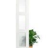 Frosted Glass 32 inch x 80 inch x 1 38 inch 3 Panel Interior Door Primed White With Tempered Glass 1.webp