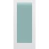 Frosted Glass 36 inch x 80 inch x 1 38 inch 1 Panel Interior Door Primed White With Tempered Glass.jpg