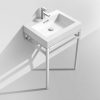 Haus 24 Stainless Steel Console With White Acrylic Sink 2.jpg