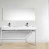 Haus 60 Double Sink Stainless Steel Console With White Acrylic Sink 1.jpg