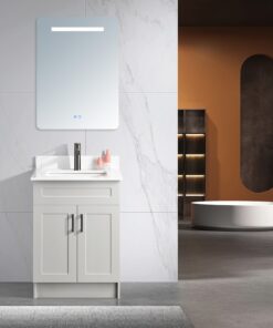 Tesoro 24 Shaker Bathroom Vanity With Quartz countertop MDF 4.jpg