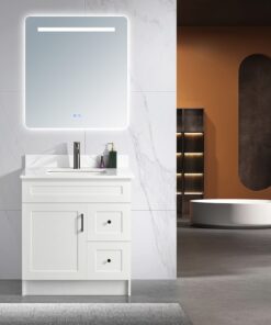 Tesoro 30 Shaker Bathroom Vanity With Quartz Countertop MDF 13.jpg