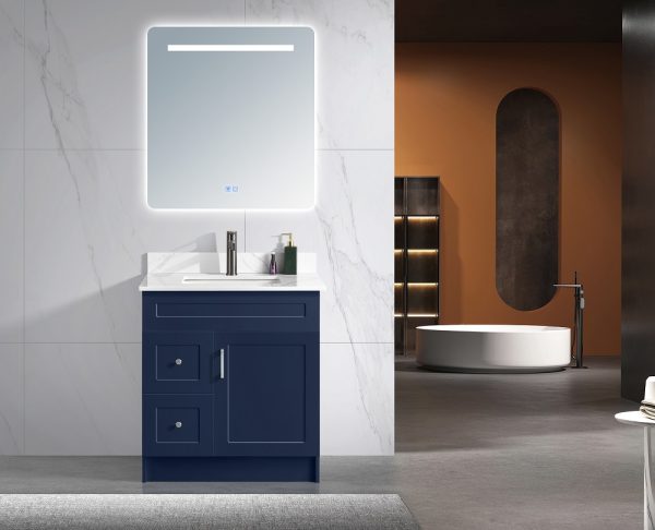 Tesoro 30 Shaker Bathroom Vanity With Quartz Countertop MDF 5.jpg