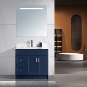Tesoro 36 Shaker Bathroom Vanity With Quartz Countertop MDF 10.jpg