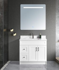 Tesoro 36 Shaker Bathroom Vanity With Quartz Countertop MDF.jpg