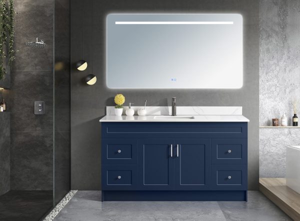 Tesoro 60 Single Sink Shaker Bathroom Vanity With Quartz Countertop MDF 2.jpg