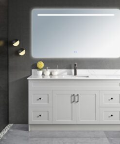 Tesoro 60 Single Sink Shaker Bathroom Vanity With Quartz Countertop MDF 3.jpg