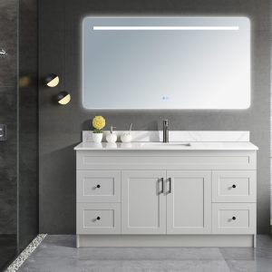 Tesoro 60 Single Sink Shaker Bathroom Vanity With Quartz Countertop MDF 3.jpg