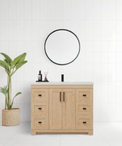 Bridgeport 42 Solid Wood Vanity with Quartz Countertop