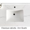 Quartz countertop carrera