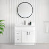 Tesoro 36″ Shaker Bathroom Vanity In White With Quartz Countertop (MDF) 1