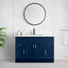 Tesoro 48″ Shaker Bathroom Vanity In Blue With Quartz Countertop (MDF)