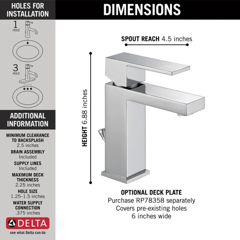 567LF PP BathSpecs 1or3 hole Infographic WEB 1000x1000