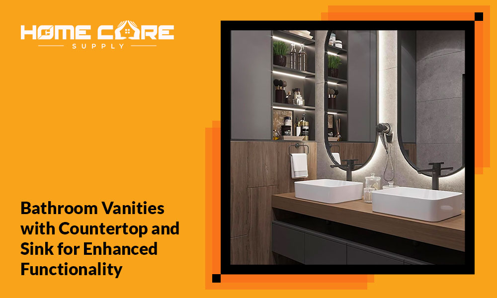 Bathroom Vanities with Countertop and Sink
